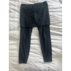 Cabi Women's Space Dye Skinny Skirted Leggings Pull-On Stretch Black Size M